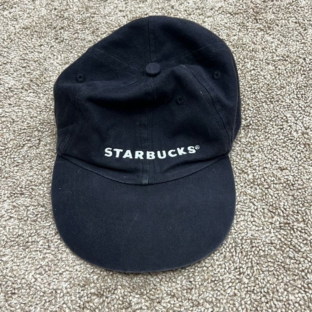 Starbucks embroidered spell out employee baseball cap hat unisex